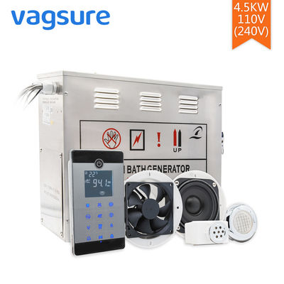 AC 110V / 220V بخار سونا تجهیزات 304 فولاد ضد زنگ مواد LCD کنترل صفحه نمایش صفحه نمایش
